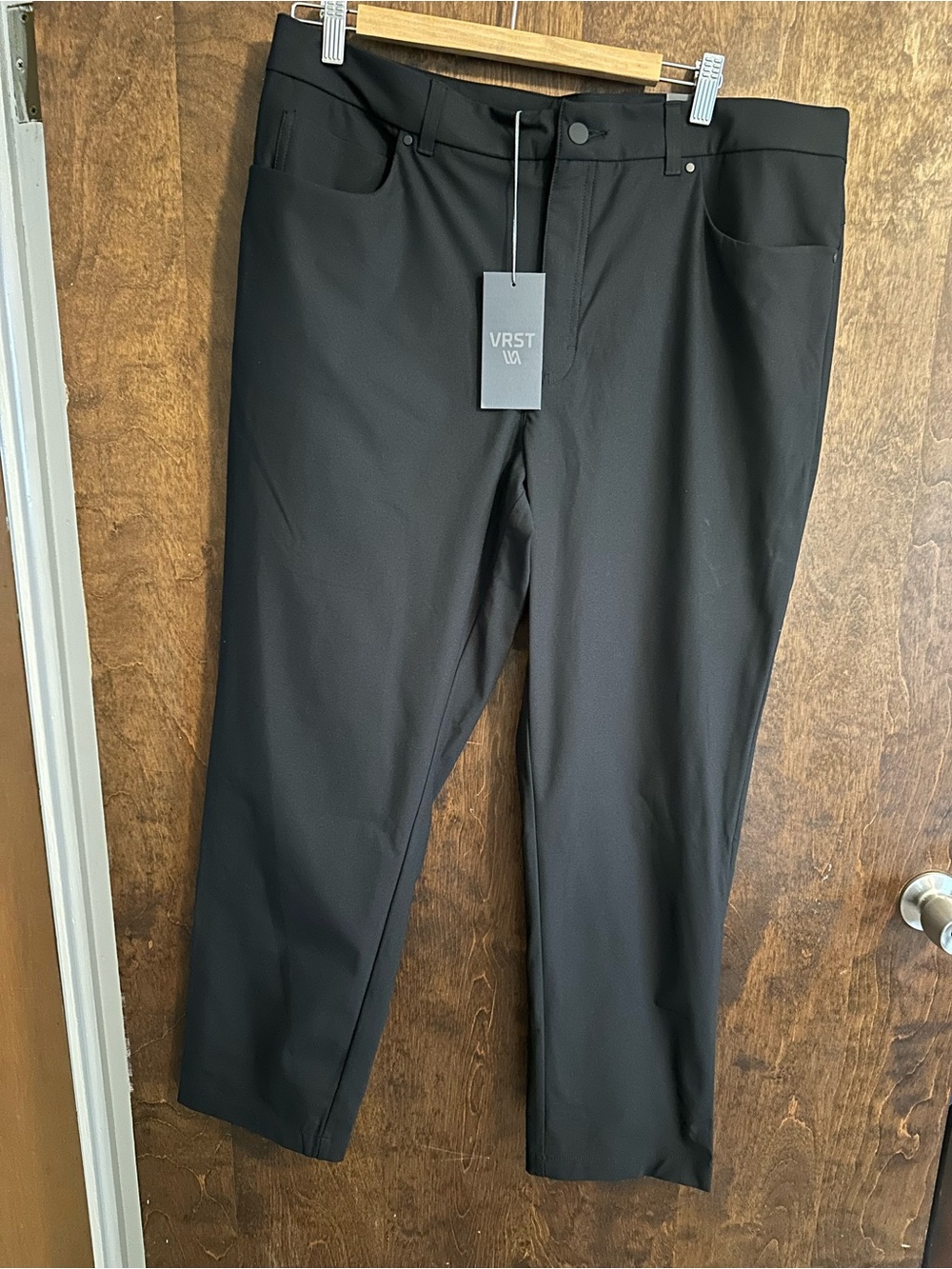 VRST Men's Limitless Athletic  fit Black Pants